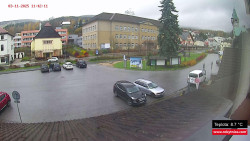 Střed obce Rokytnice nad Jizerou