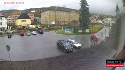 Střed obce Rokytnice nad Jizerou