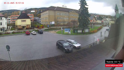 Střed obce Rokytnice nad Jizerou