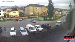 Střed obce Rokytnice nad Jizerou