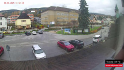 Střed obce Rokytnice nad Jizerou