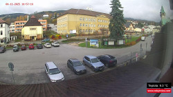 Střed obce Rokytnice nad Jizerou