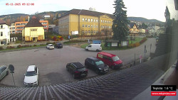 Střed obce Rokytnice nad Jizerou