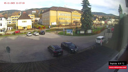 Střed obce Rokytnice nad Jizerou