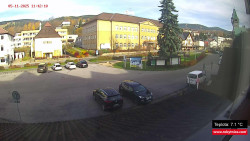 Střed obce Rokytnice nad Jizerou