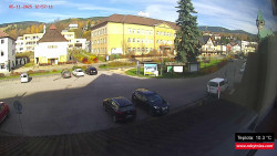 Střed obce Rokytnice nad Jizerou