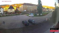 Střed obce Rokytnice nad Jizerou