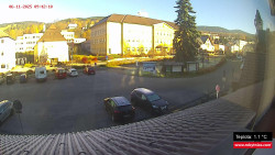 Střed obce Rokytnice nad Jizerou