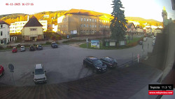 Střed obce Rokytnice nad Jizerou