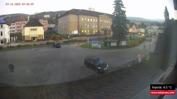 Střed obce Rokytnice nad Jizerou