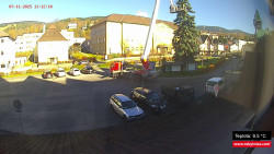 Střed obce Rokytnice nad Jizerou