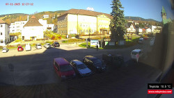 Střed obce Rokytnice nad Jizerou