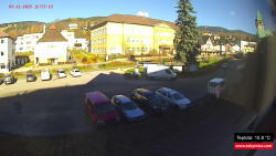 Střed obce Rokytnice nad Jizerou