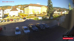 Střed obce Rokytnice nad Jizerou