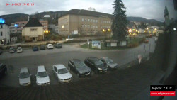 Střed obce Rokytnice nad Jizerou