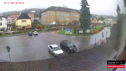 Střed obce Rokytnice nad Jizerou