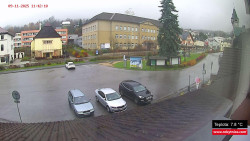 Střed obce Rokytnice nad Jizerou