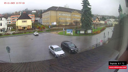 Střed obce Rokytnice nad Jizerou