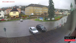 Střed obce Rokytnice nad Jizerou