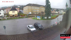 Střed obce Rokytnice nad Jizerou