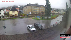 Střed obce Rokytnice nad Jizerou