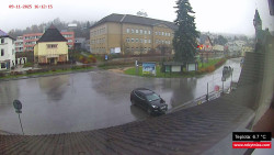 Střed obce Rokytnice nad Jizerou