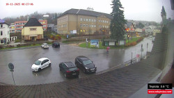 Střed obce Rokytnice nad Jizerou