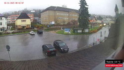 Střed obce Rokytnice nad Jizerou