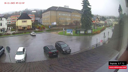 Střed obce Rokytnice nad Jizerou