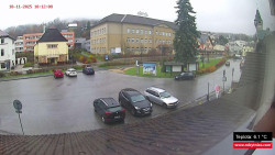 Střed obce Rokytnice nad Jizerou