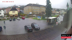 Střed obce Rokytnice nad Jizerou