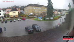 Střed obce Rokytnice nad Jizerou