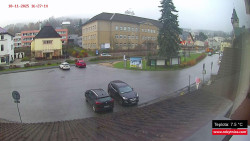 Střed obce Rokytnice nad Jizerou