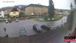 Střed obce Rokytnice nad Jizerou