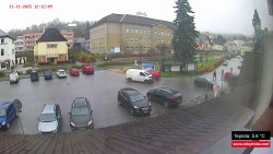 Střed obce Rokytnice nad Jizerou