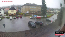 Střed obce Rokytnice nad Jizerou