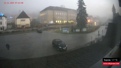 Střed obce Rokytnice nad Jizerou