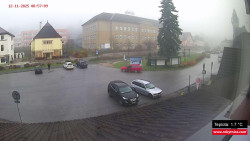 Střed obce Rokytnice nad Jizerou