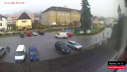 Střed obce Rokytnice nad Jizerou