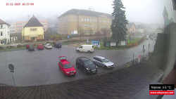 Střed obce Rokytnice nad Jizerou