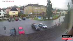 Střed obce Rokytnice nad Jizerou