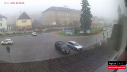 Střed obce Rokytnice nad Jizerou