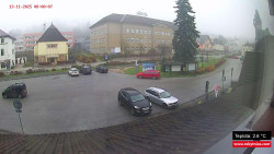 Střed obce Rokytnice nad Jizerou