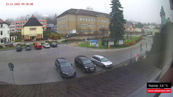 Střed obce Rokytnice nad Jizerou