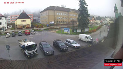 Střed obce Rokytnice nad Jizerou