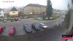 Střed obce Rokytnice nad Jizerou