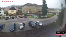 Střed obce Rokytnice nad Jizerou