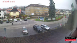 Střed obce Rokytnice nad Jizerou