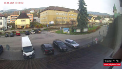 Střed obce Rokytnice nad Jizerou