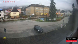 Střed obce Rokytnice nad Jizerou